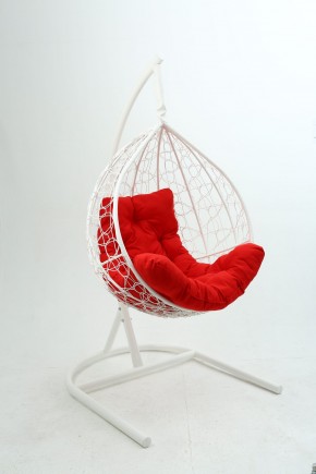 Подвесное кресло Бароло (белый/красный) в Ишиме - ishim.ok-mebel.com | фото