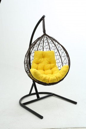 Подвесное кресло Бароло (коричневый/желтый) в Ишиме - ishim.ok-mebel.com | фото