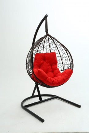 Подвесное кресло Бароло (коричневый/красный) в Ишиме - ishim.ok-mebel.com | фото