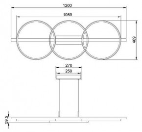 Подвесной светильник Arte Lamp Fluido A3913SP-24BK в Ишиме - ishim.ok-mebel.com | фото 3