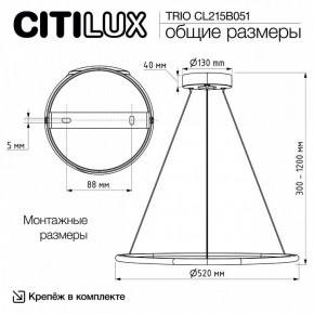 Подвесной светильник Citilux Trio CL215B051 в Ишиме - ishim.ok-mebel.com | фото 8