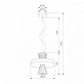 Подвесной светильник Eurosvet Titania 40028/1 LED белый в Ишиме - ishim.ok-mebel.com | фото 4