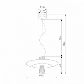 Подвесной светильник Eurosvet Titania 40029/1 LED белый в Ишиме - ishim.ok-mebel.com | фото 4