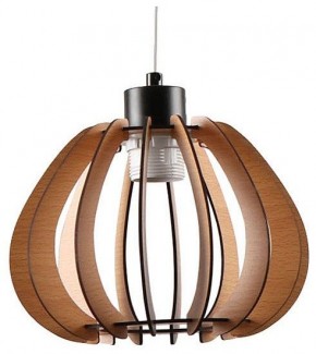 Подвесной светильник Imex MD.9012 MD.9012-1-P-BK+WOOD в Ишиме - ishim.ok-mebel.com | фото