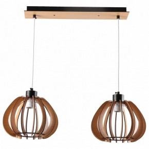 Подвесной светильник Imex MD.9012 MD.9012-2-P-BK+WOOD в Ишиме - ishim.ok-mebel.com | фото
