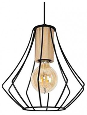 Подвесной светильник Imex MD.9050 MD.9050-1-P-BK+WOOD в Ишиме - ishim.ok-mebel.com | фото