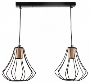 Подвесной светильник Imex MD.9050 MD.9050-2-P-BK+WOOD в Ишиме - ishim.ok-mebel.com | фото