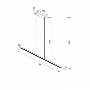 Подвесной светильник Mantra Lineal 8954 в Ишиме - ishim.ok-mebel.com | фото 3