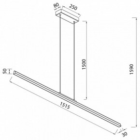 Подвесной светильник Mantra Lineal 8959 в Ишиме - ishim.ok-mebel.com | фото 3