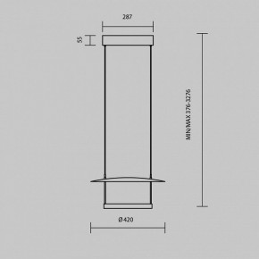 Подвесной светильник Maytoni Ambience MOD280PL-L23B3K1 в Ишиме - ishim.ok-mebel.com | фото 4