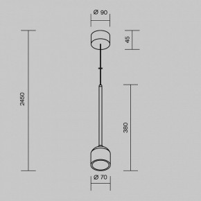 Подвесной светильник Maytoni Apex O491PL-L8W3K в Ишиме - ishim.ok-mebel.com | фото 8