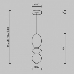 Подвесной светильник Maytoni Brosche MOD362PL-L10BG3K в Ишиме - ishim.ok-mebel.com | фото 4