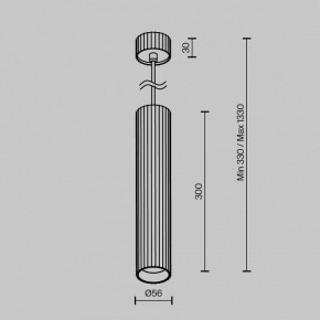 Подвесной светильник Maytoni Calipso P106PL-01-GU10-B в Ишиме - ishim.ok-mebel.com | фото 7