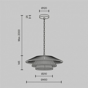 Подвесной светильник Maytoni Costa MOD394PL-01BS в Ишиме - ishim.ok-mebel.com | фото 5
