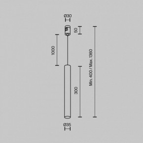 Подвесной светильник Maytoni Focus Led TR155-1-5W3K-B в Ишиме - ishim.ok-mebel.com | фото 5