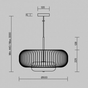 Подвесной светильник Maytoni Levitation MOD376PL-L30G3K в Ишиме - ishim.ok-mebel.com | фото 5