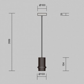 Подвесной светильник Maytoni Pilastro MOD430PL-L5W3K в Ишиме - ishim.ok-mebel.com | фото 5