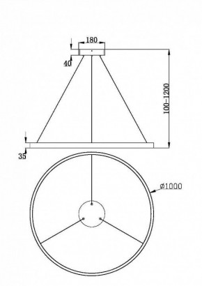 Подвесной светильник Maytoni Rim MOD058PL-L54BK в Ишиме - ishim.ok-mebel.com | фото 4