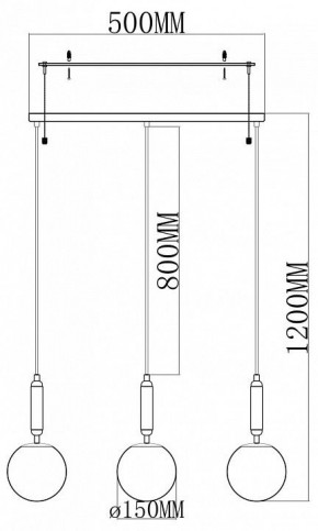 Подвесной светильник Moderli Scrumbel V11566-3P в Ишиме - ishim.ok-mebel.com | фото 2