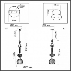 Подвесной светильник Odeon Light Terra 5414/1C в Ишиме - ishim.ok-mebel.com | фото 6