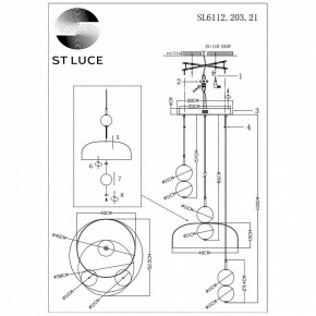 Подвесной светильник ST-Luce Ode SL6112.203.21 в Ишиме - ishim.ok-mebel.com | фото 5