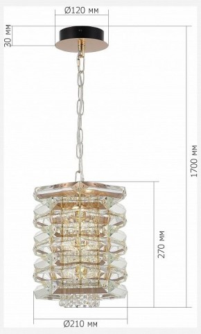 Подвесной светильник ST-Luce STROZZI SL6137.203.01 в Ишиме - ishim.ok-mebel.com | фото 5