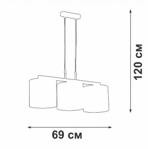 Подвесной светильник Vitaluce V2881 V2881-1/3S в Ишиме - ishim.ok-mebel.com | фото 7
