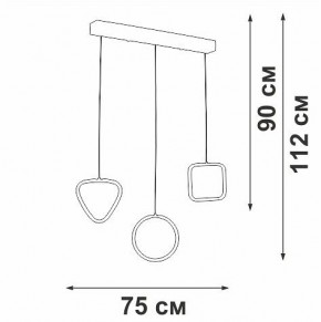 Подвесной светильник Vitaluce V3048 V3048-1/3S в Ишиме - ishim.ok-mebel.com | фото 4