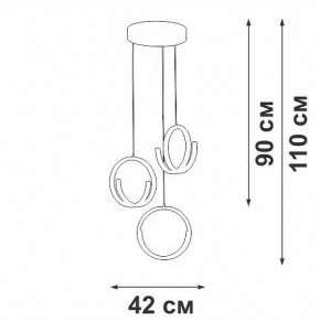 Подвесной светильник Vitaluce V30480 V30480-0/3S в Ишиме - ishim.ok-mebel.com | фото 4