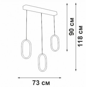 Подвесной светильник Vitaluce V3049 V3049-0/3S в Ишиме - ishim.ok-mebel.com | фото 4