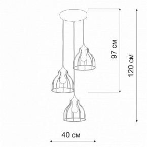 Подвесной светильник Vitaluce V3102 V3102-0/3S в Ишиме - ishim.ok-mebel.com | фото 4