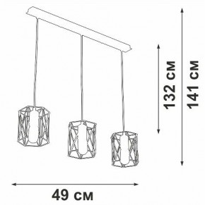 Подвесной светильник Vitaluce V4382 V4382-1/3S в Ишиме - ishim.ok-mebel.com | фото 3