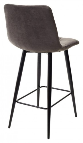 Полубарный стул CHILLI-QB графит #14, велюр / черный каркас (H=66cm) М-City в Ишиме - ishim.ok-mebel.com | фото 4