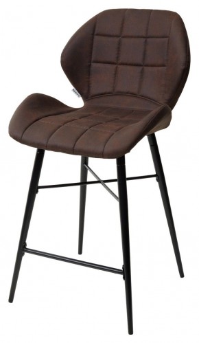 Полубарный стул MARCEL COWBOY-#800 темно-коричневый (H=65cm), ткань микрофибра М-City в Ишиме - ishim.ok-mebel.com | фото