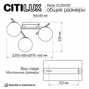 Потолочная люстра Citilux Dorsy CL223132 в Ишиме - ishim.ok-mebel.com | фото 12