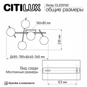 Потолочная люстра Citilux Dorsy CL223152 в Ишиме - ishim.ok-mebel.com | фото 10