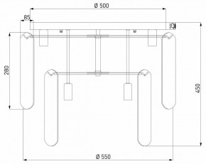 Потолочная люстра Eurosvet Claire 60170 золото в Ишиме - ishim.ok-mebel.com | фото 5