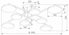 Потолочная люстра Eurosvet Ripple 50389 LED латунь в Ишиме - ishim.ok-mebel.com | фото 5