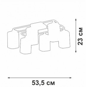 Потолочная люстра Vitaluce V3092 V3092-1/6PL в Ишиме - ishim.ok-mebel.com | фото 4