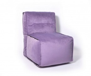 Прямое модульное бескаркасное кресло Комфорт (Фиолет велюр) в Ишиме - ishim.ok-mebel.com | фото