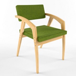 Растущий стул 38 Попугаев Бруно с мягким сиденьем и спинкой, для детей/подростков/взрослых от 150 см (Береза/Олива) в Ишиме - ishim.ok-mebel.com | фото