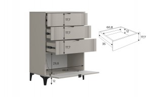 РИЧ Гостиная (модульная) кашемир в Ишиме - ishim.ok-mebel.com | фото 6