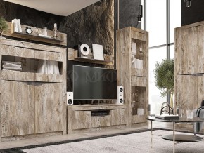 Ривьера Шкаф-стекло (Дуб Юкон-Бетон темный) в Ишиме - ishim.ok-mebel.com | фото 3