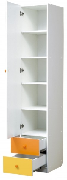 Шкаф 1-но дверный с ящиками и зеркалом Радуга (400) в Ишиме - ishim.ok-mebel.com | фото 2