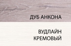 Шкаф 1DG, OLIVIA, цвет вудлайн крем/дуб анкона в Ишиме - ishim.ok-mebel.com | фото 3