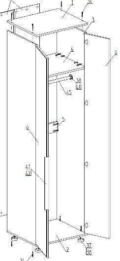 Шкаф 2-ств. для одежды "Лео" в Ишиме - ishim.ok-mebel.com | фото 2