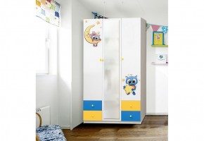 Шкаф 3-х дверный с ящиками и фотопечатью Совята 3.2 (1200) в Ишиме - ishim.ok-mebel.com | фото 1