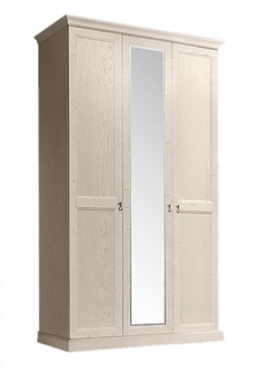 Шкаф 3-х дверный (с зеркалом) для платья и белья Венеция дуб седан (ВНШ1/3) в Ишиме - ishim.ok-mebel.com | фото