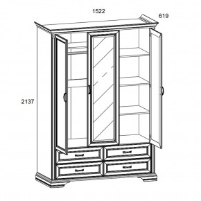 Шкаф 3D4S Z, MONAKO, цвет Сосна винтаж в Ишиме - ishim.ok-mebel.com | фото 1