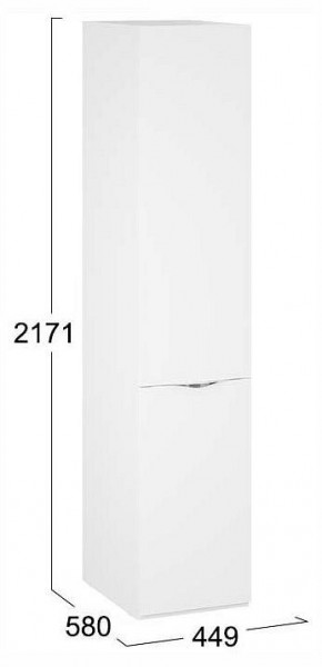 Шкаф для белья Глосс СМ-319.07.001 в Ишиме - ishim.ok-mebel.com | фото 4